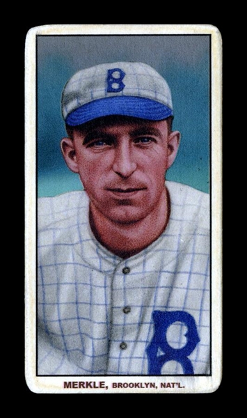 T206-Helmar #126 Fred "Bonehead" Merkle Brooklyn Robins