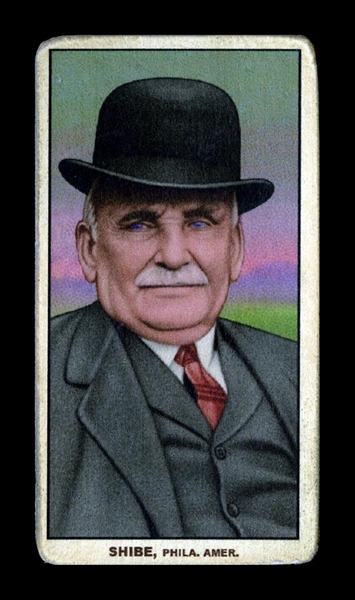 T206-Helmar #380 Ben Shibe of the Athletics Shibe Park Philadelphia Athletics