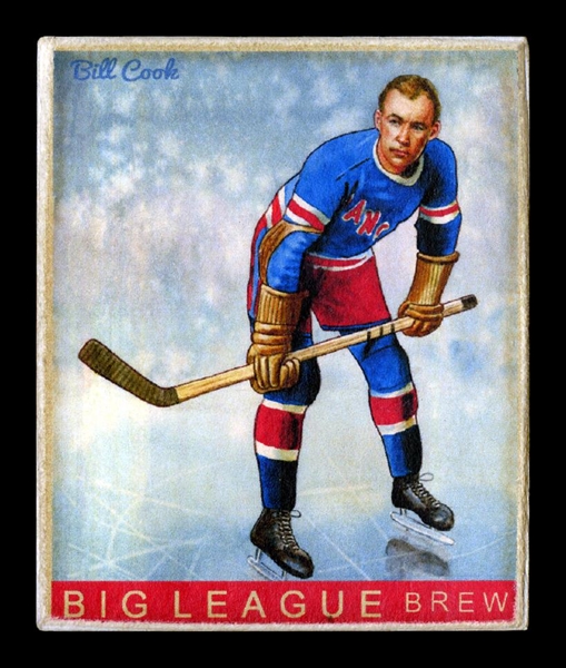 Helmar R319 Hockey #3 Bill COOK New York Rangers HOF First Time