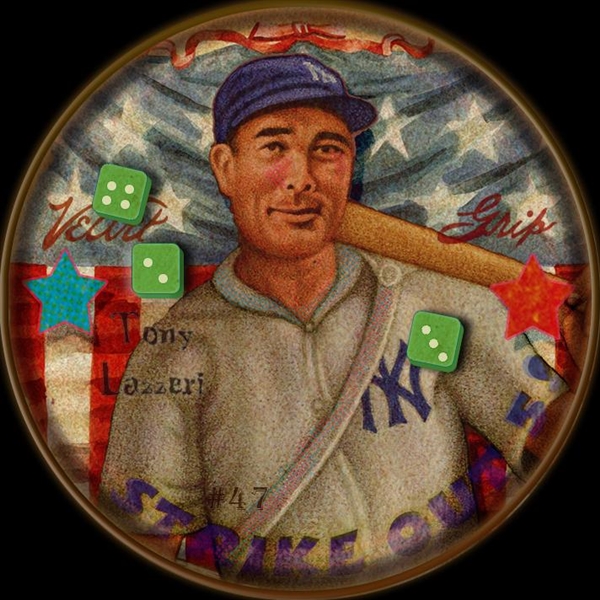 H813-4 Boston Garter-Helmar #47 Tony LAZZERI New York Yankees HOF