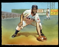 Natalia Original Art: Monte Irvin, NY Giants