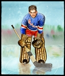 Natalia Original Art: Chuck Rayner, NY Rangers