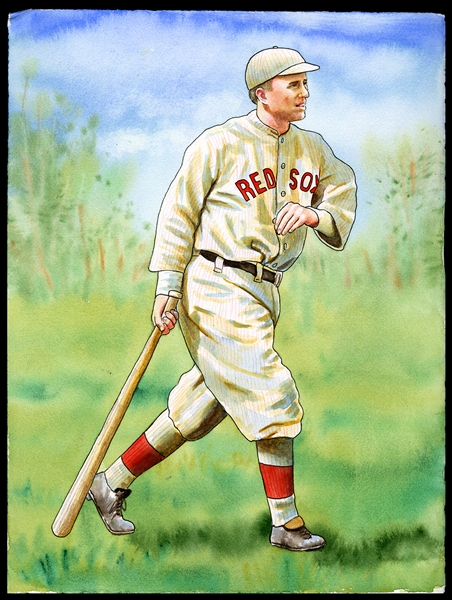 Natalia Original Art: Harry Hooper, Boston Red Sox