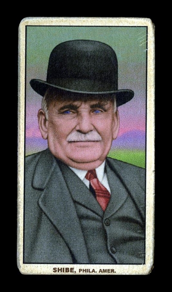 T206-Helmar #380 Ben Shibe of the Athletics Shibe Park Philadelphia Athletics