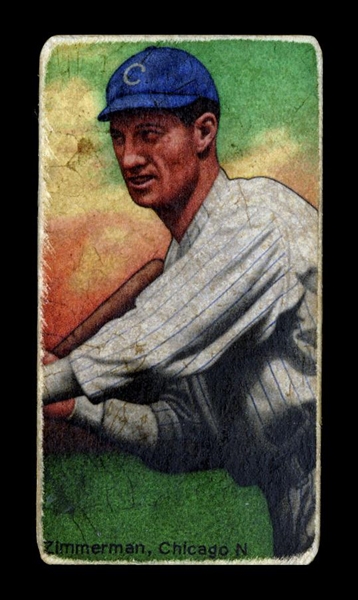 T206-Helmar #488 Heinie Zimmerman: .295 lifetime average Chicago Cubs