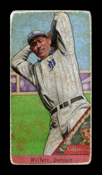 T206-Helmar #481 Ed Willett Detroit Tigers