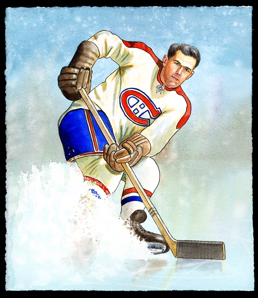 Natalia Original Art: Maurice Richard, Montreal