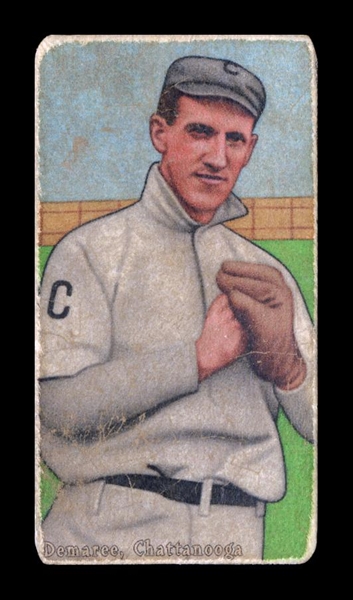 T206-Helmar #491 Al Demaree, pitcher, became a well-known baseball cartoon artist Chattanooga Lookouts