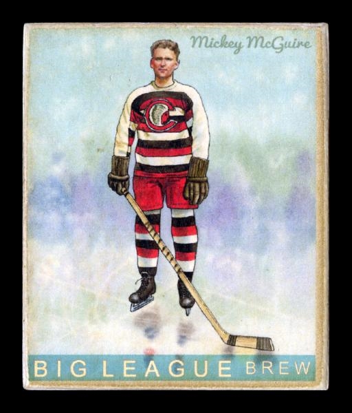 Helmar R319 Hockey #50 Mickey McGuire Cleveland Indians