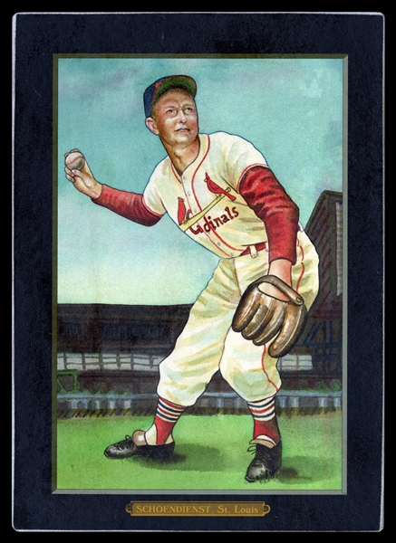 Helmar T4 #70 Red SCHOENDIST St. Louis Cardinals HOF