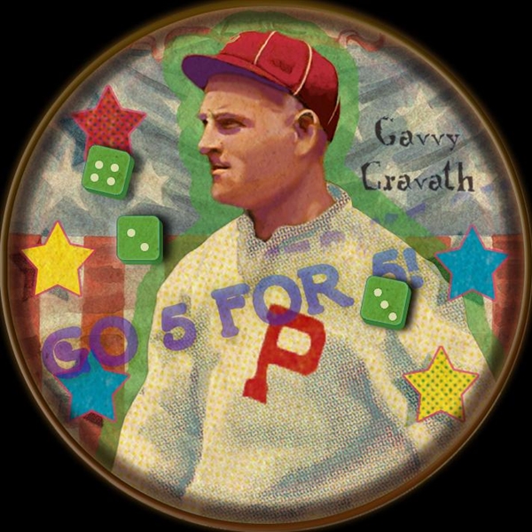 H813-4 Boston Garter-Helmar #81 Gavvy Cravath Philadelphia Phillies