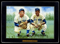 Helmar T4 #84 Yogi BERRA (HOF); Elston Howard; New York Yankees HOF