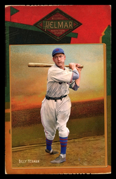 Helmar Cabinet Series II #56 Billy HERMAN Chicago Cubs HOF