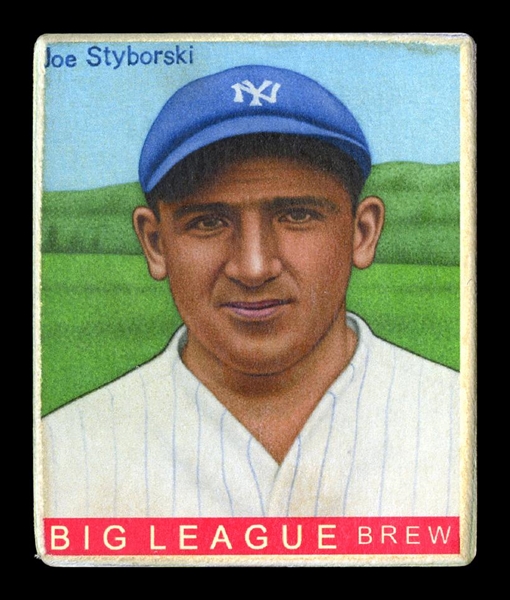 R319-Helmar Big League #510 Joe Styborski: 1927 Yankee New York Yankees