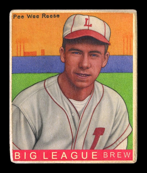 R319-Helmar Big League #507 Pee Wee REESE Louisville Colonels HOF