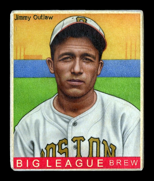 R319-Helmar Big League #500 Jimmy Outlaw Boston Bees