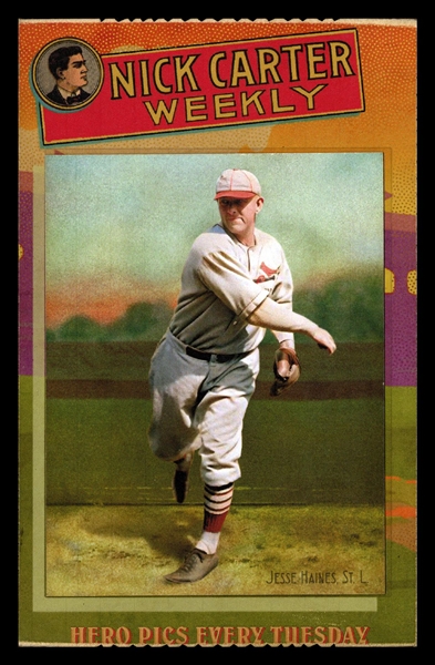 Helmar Cabinet III #61 Jesse "Pop" HAINES, 19 Years & 3 World Series St. Louis Cardinals HOF First Time