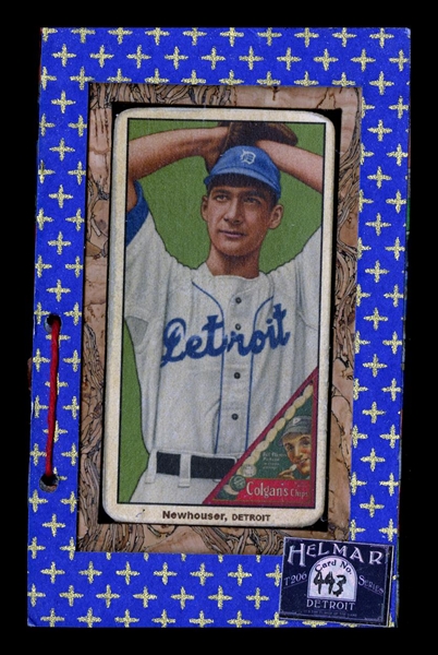 T206-Helmar #433 Hal NEWHOUSER: Twice MVP Detroit Tigers HOF