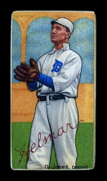 T206-Helmar #573 Davy "Kangaroo" Jones, "Fastest Man in the League" Detroit Tigers