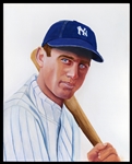 J.S. Pedley Original Art: Earle Combs, Yankees for Oasis series