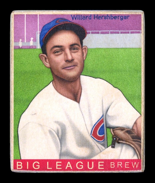 R319-Helmar Big League #491 Willard Hershberger Cincinnati Reds