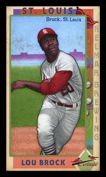 This Great Game 1960s #124 Lou BROCK St. Louis Cardinals HOF