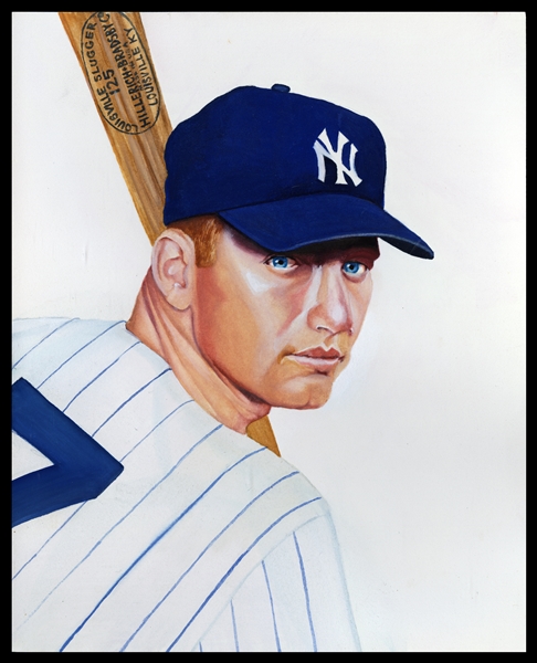 J.S. Pedley Original Art: Mickey Mantle, Oasis series