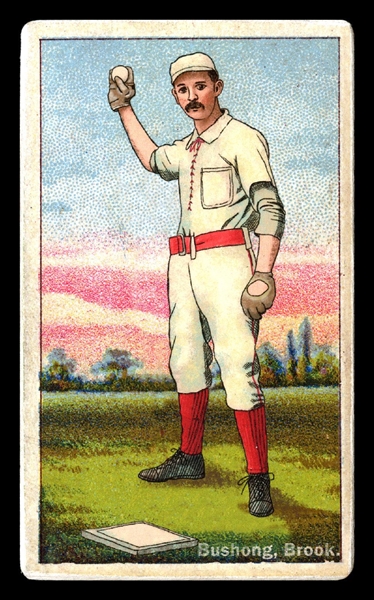 Helmar Polar Night #9 Doc Bushong, top catcher Brooklyn Bridegrooms