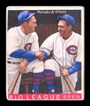 R319-Helmar Big League #484 Rogers HORNSBY, Hack  WILSON Chicago Cubs