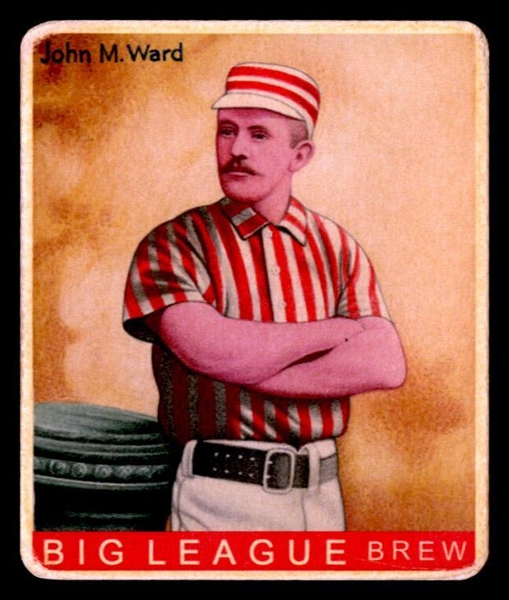 R319-Helmar Big League #486 John Montgomery WARD New York Giants HOF