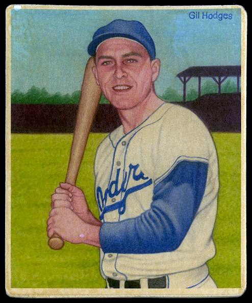 R319-Helmar Big League #91 GIL HODGES Brooklyn Dodgers HOF