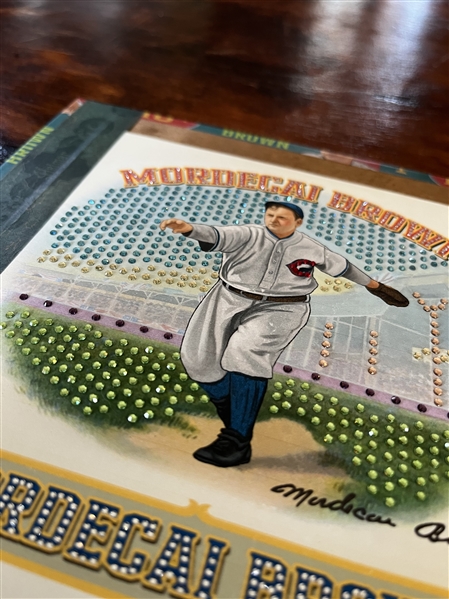 Cigar Box Tops, Mordecai BROWN, Chicago Cubs FIRST TIME