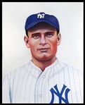 J.S. Pedley Original Art: Wally Pipp, 1st base, Yankees for Oasis series