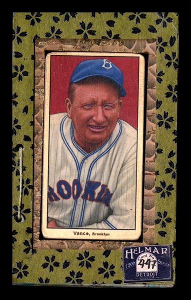 T206-Helmar #447 Dazzy VANCE: Led in strikeouts 7 consecutive years Brooklyn Dodgers HOF