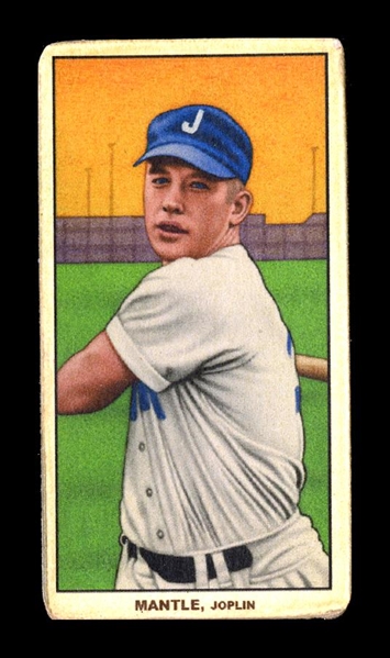 T206-Helmar #351 Mickey MANTLE Joplin Miners HOF