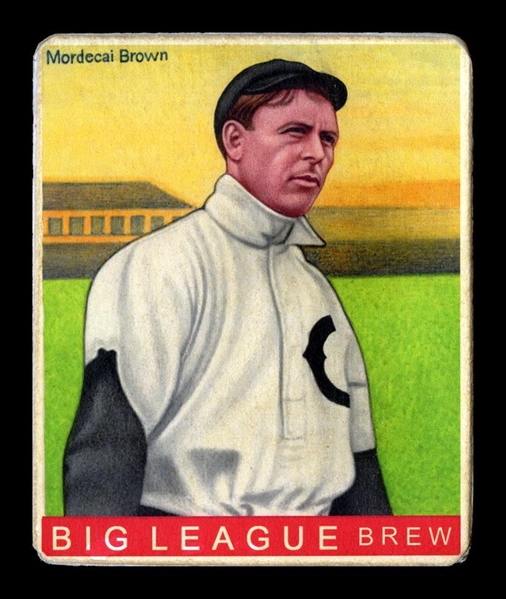 R319-Helmar Big League #50 Mordecai BROWN Chicago Cubs HOF