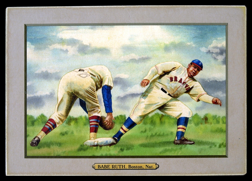 T3-Helmar #179 Babe RUTH Boston Braves HOF