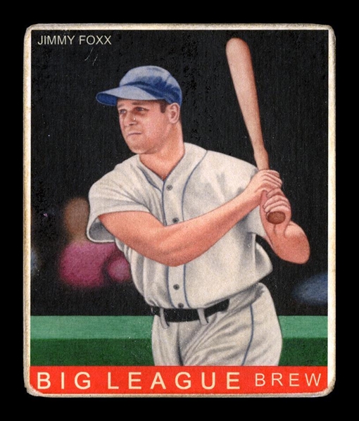 R319-Helmar Big League #128 Jimmie FOXX Boston Red Sox HOF