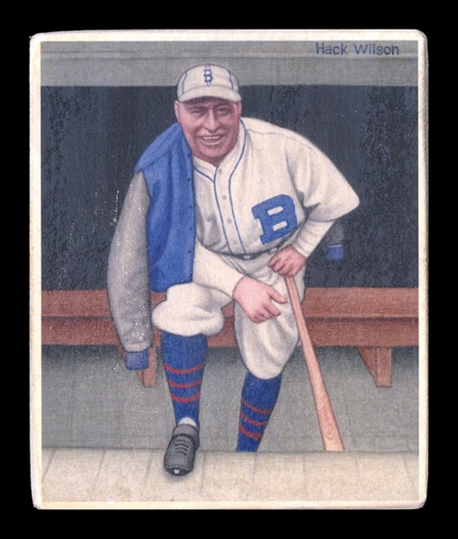 R319-Helmar Big League #140 Hack WILSON Brooklyn Dodgers HOF