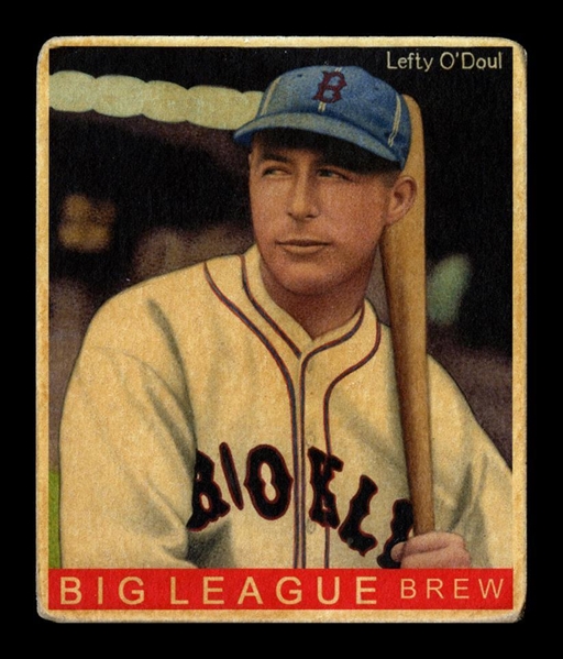 R319-Helmar Big League #254 Lefty ODoul, career averge .349 Brooklyn Dodgers