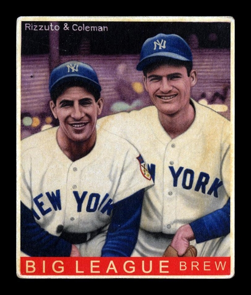 R319-Helmar Big League #268 Phil RIZZUTO; Jerry Coleman New York Yankees HOF