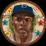 Helmar Baseball Heads Score 5! #42 Jackie ROBINSON Brooklyn Dodgers HOF