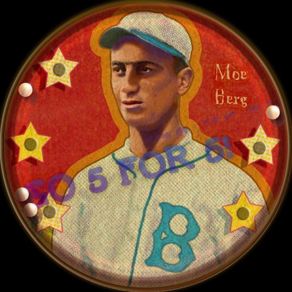 Getcha Scorecard! Series #6 Moe Berg; Wilbert Robinson (HOF); Brooklyn Robins HOF