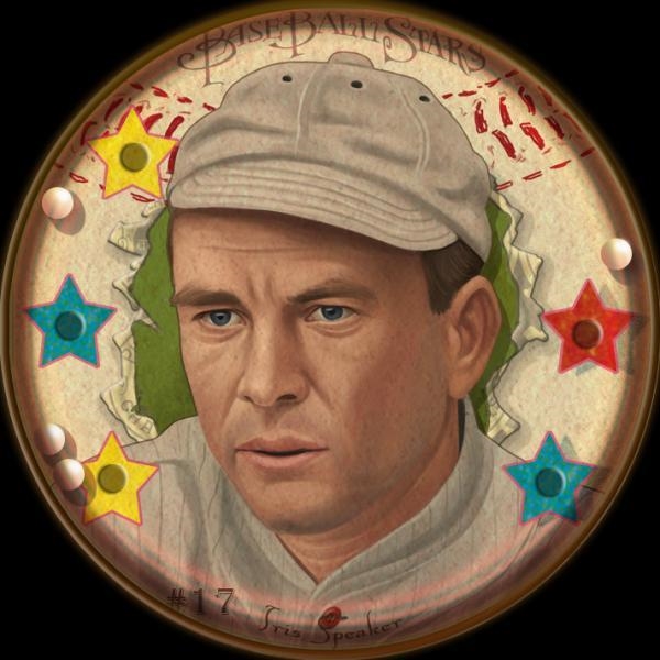 Helmar Baseball Heads Score 5! #17 Tris SPEAKER Boston Red Sox HOF