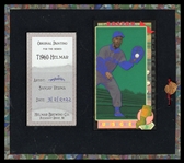 Original Art: Pumpsie Green, Red Sox, painting & card #31