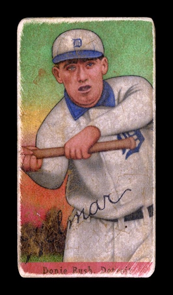 T206-Helmar #473 Donie Bush; 406 career stolen bases. Led league in BB five times Detroit Tigers