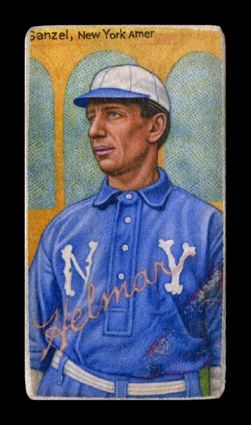 T206-Helmar #548 John Ganzel New York Highlanders