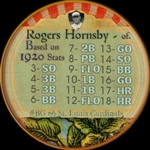H813-4 Boston Garter-Helmar #66 Rogers HORNSBY St. Louis Cardinals HOF
