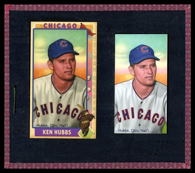 Original Art: Tragic Ken Hubbs, Cubs, This Great Game with card