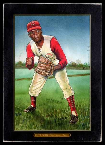 Helmar T4 #88 Curt Flood Cincinnati Reds First Time